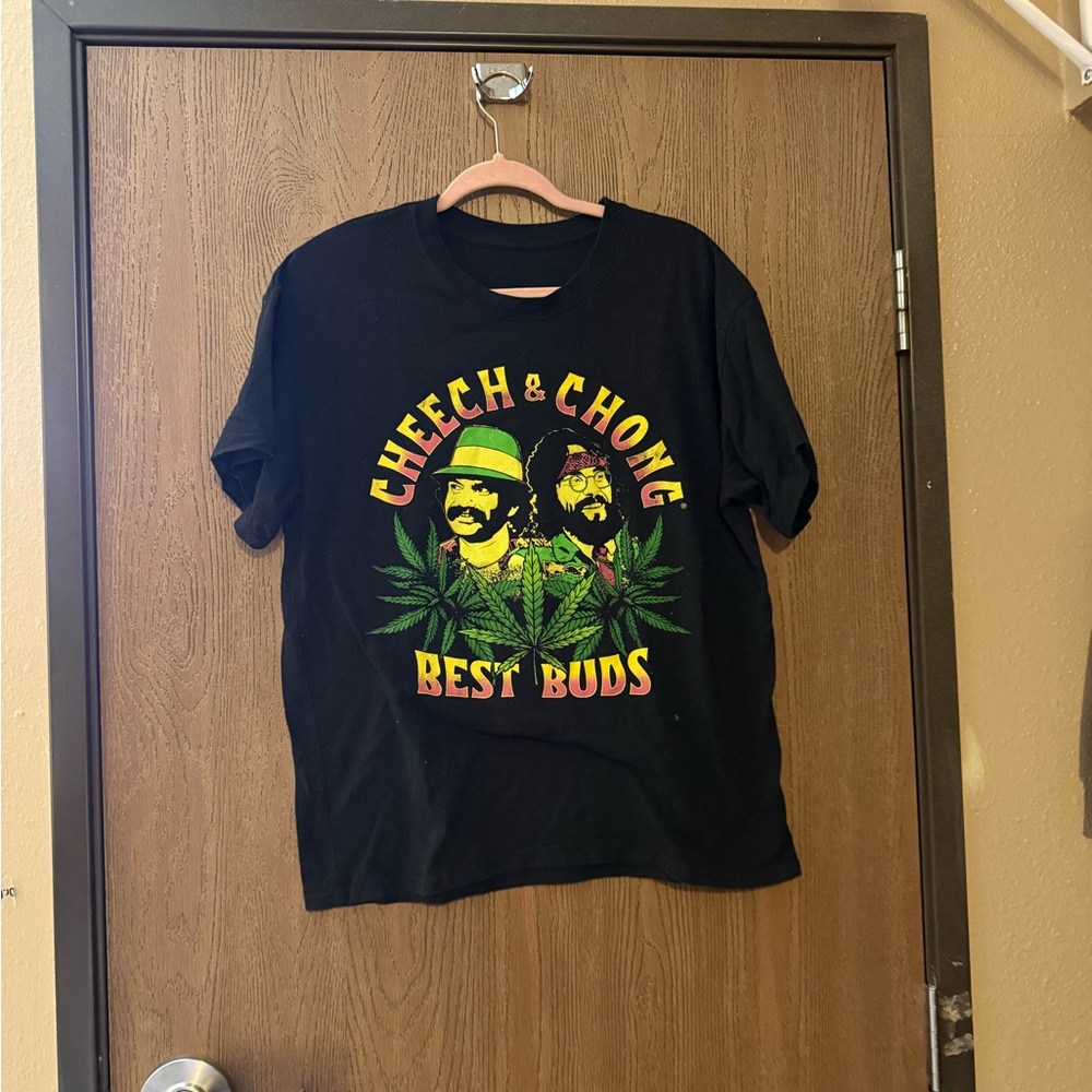 Cheech & Chong Black Graphic T-Shirt